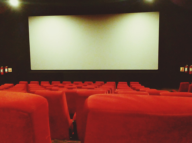 An empty cinema hall.