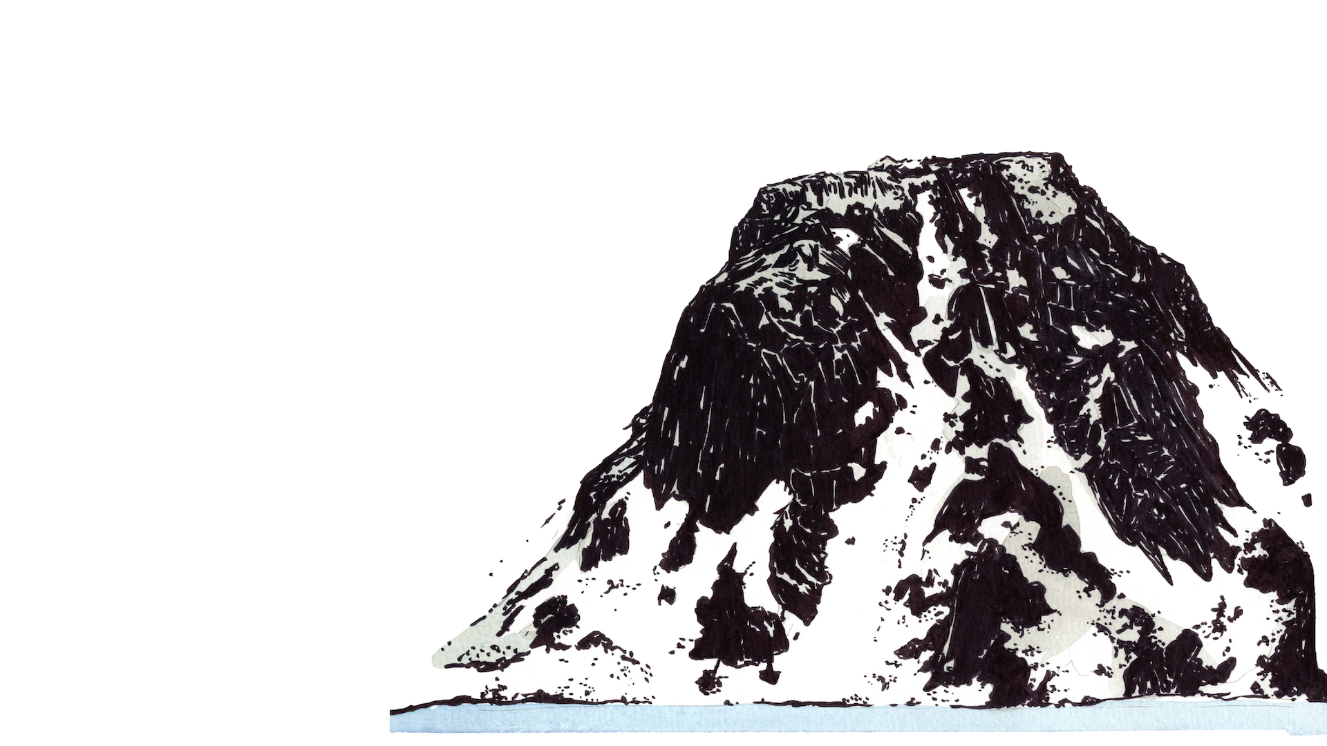 drawing of iceberg