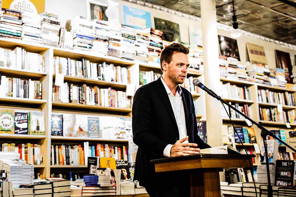 Nathan Hill gives a reading at Common Good Books in St. Paul