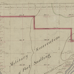 A map showing the land purchase of Zebulon Pike